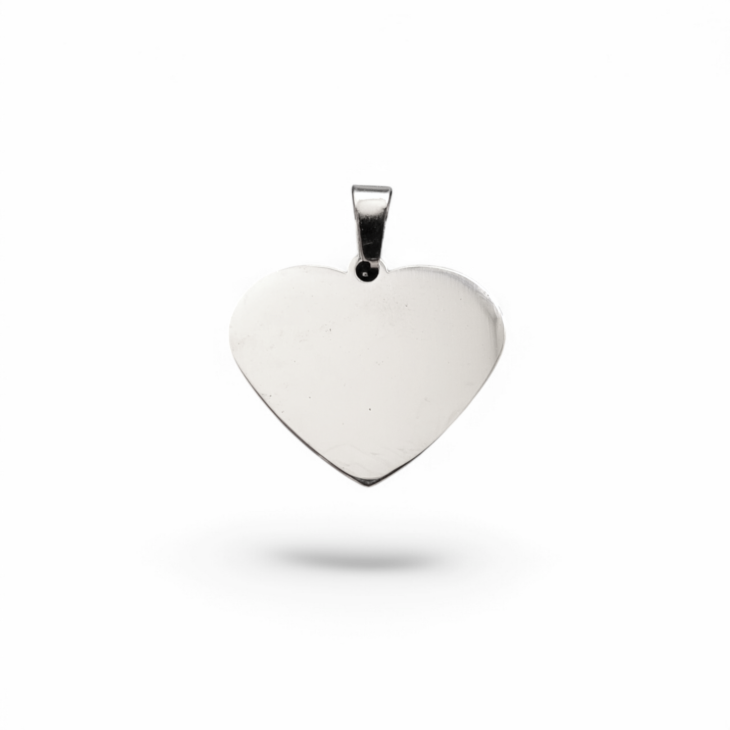 Placa corazón de acero personalizable